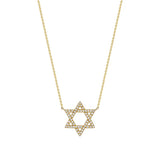 Star of David Diamond Necklace (Large)