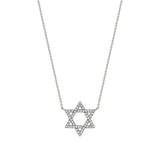 Star of David Diamond Necklace (Large)