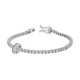 Men's Diamond Tennis Bracelet (2mm)