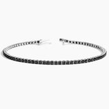 Men's Black Diamond Tennis Bracelet (2mm)