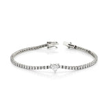 Tennis Bracelet with Center Diamond