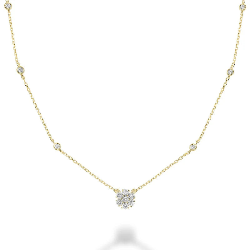 Flower Diamond Necklace