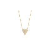 Pave Heart Diamond Necklace