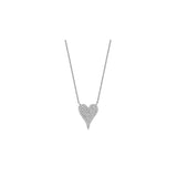 Pave Heart Diamond Necklace