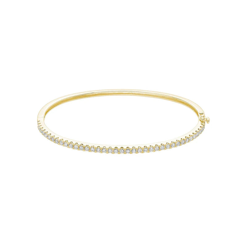 Semi Eternity Diamond Bangle Bracelet